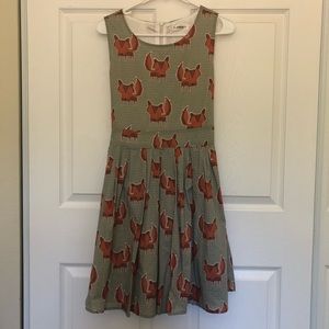 LA Soul Midi Fox Skater Dress